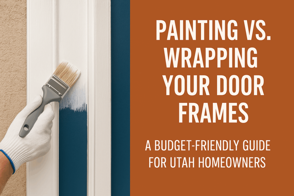 Painting vs. Wrapping Your Door Frames – A Budget-Friendly Guide for Utah Homeowners